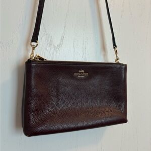 Coach Dark Brown Leather Crossbody Bag